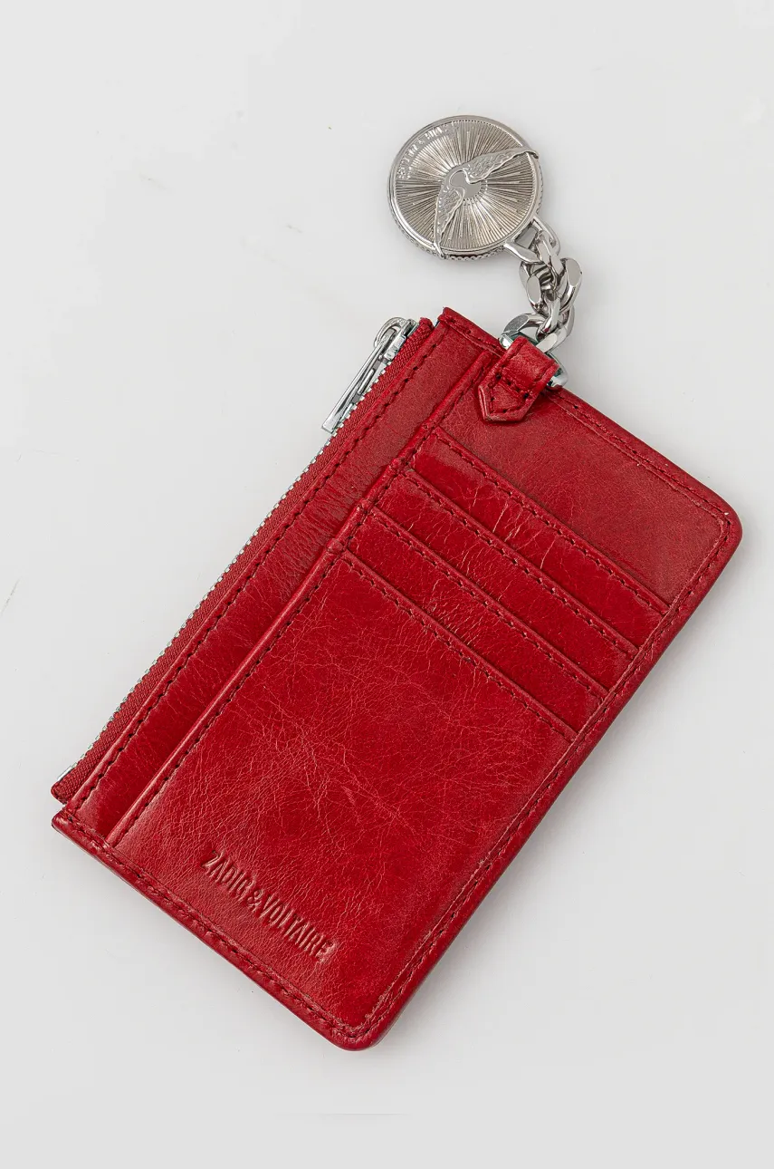 ZADIG&VOLTAIRE bőr pénztárca piros, női, LWBA02519 termék 2. képe