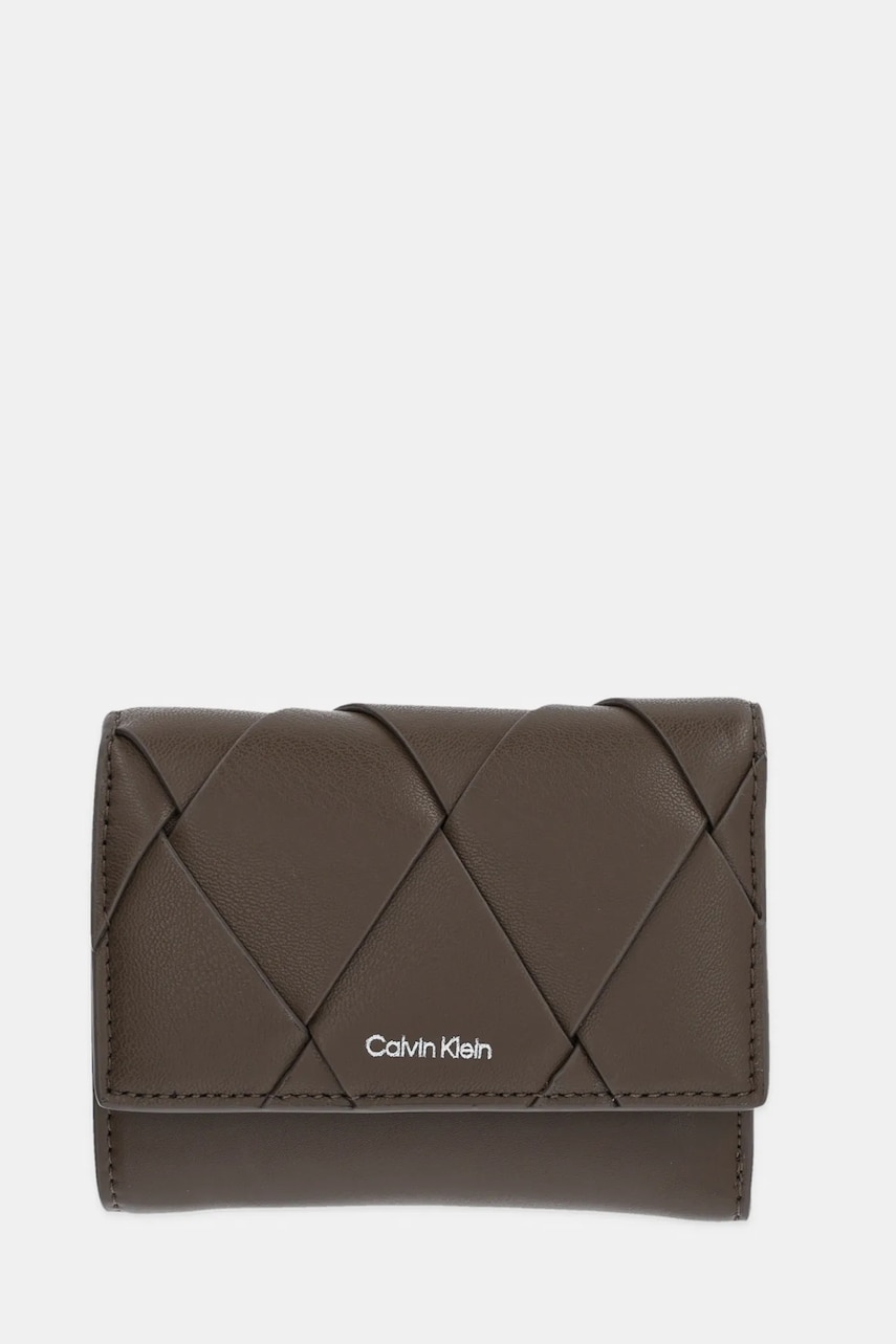 Levně Peněženka Calvin Klein hnědá barva, K60K612953