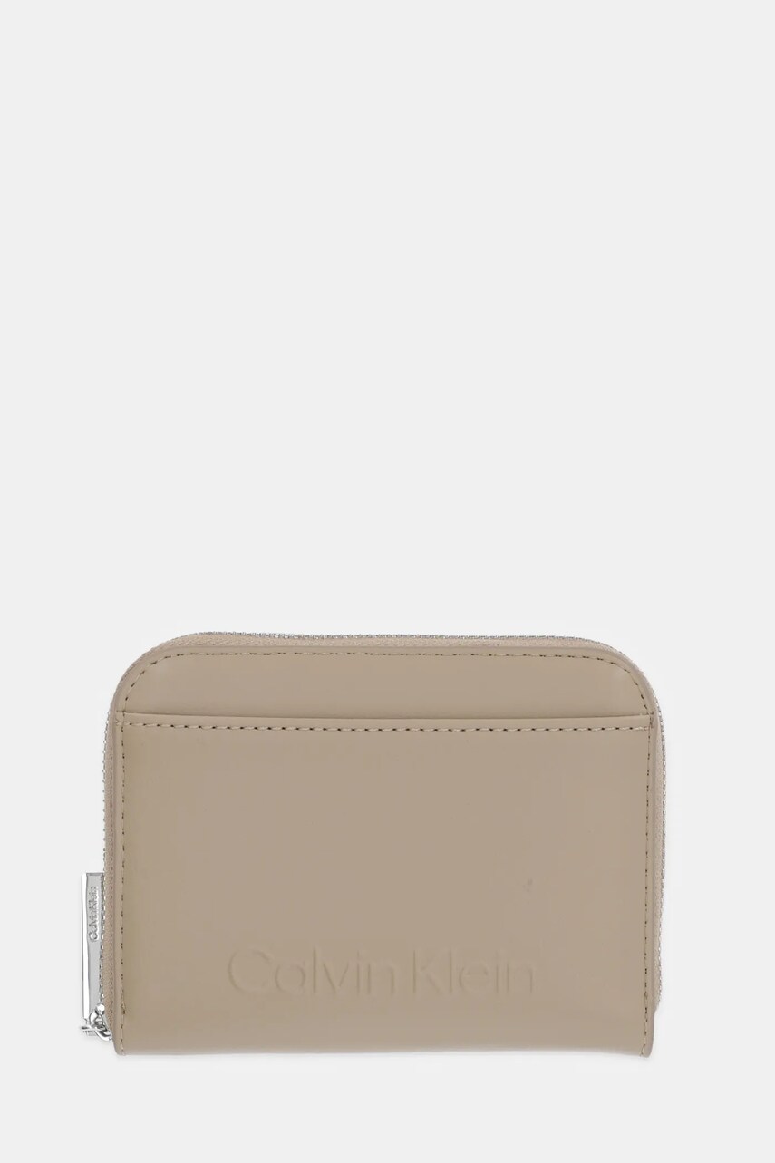Levně Peněženka Calvin Klein béžová barva, K60K612965