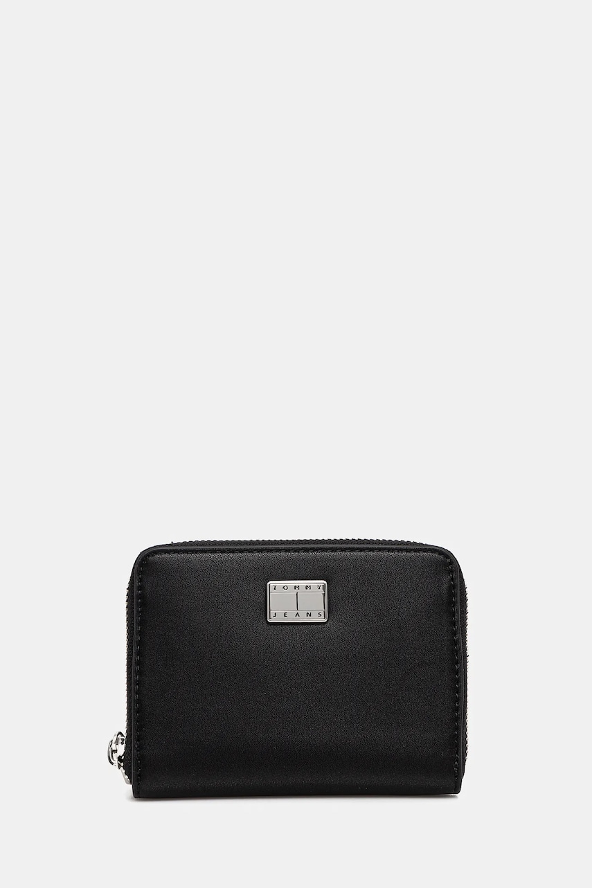 Tommy Jeans portofel femei, culoarea negru, AW0AW17298