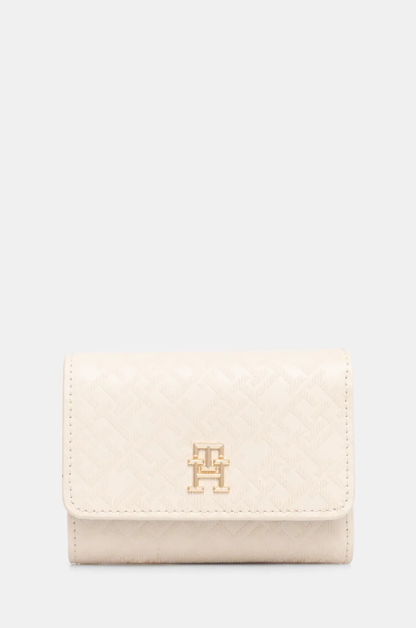 

Портмоне Tommy Hilfiger дамски в бежово AW0AW17257, Бежов