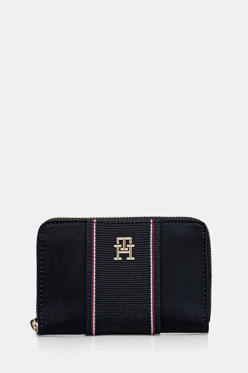 Levně Peněženka Tommy Hilfiger tmavomodrá barva, AW0AW17268