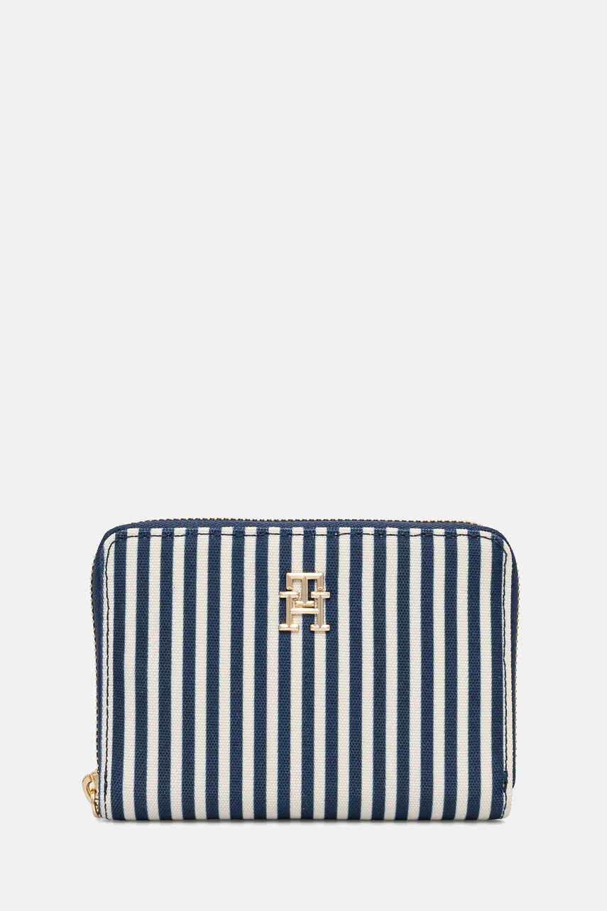 Levně Peněženka Tommy Hilfiger tmavomodrá barva, AW0AW17270