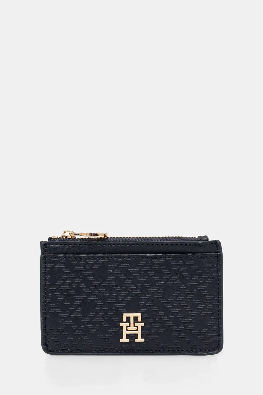 Levně Peněženka Tommy Hilfiger tmavomodrá barva, AW0AW17401