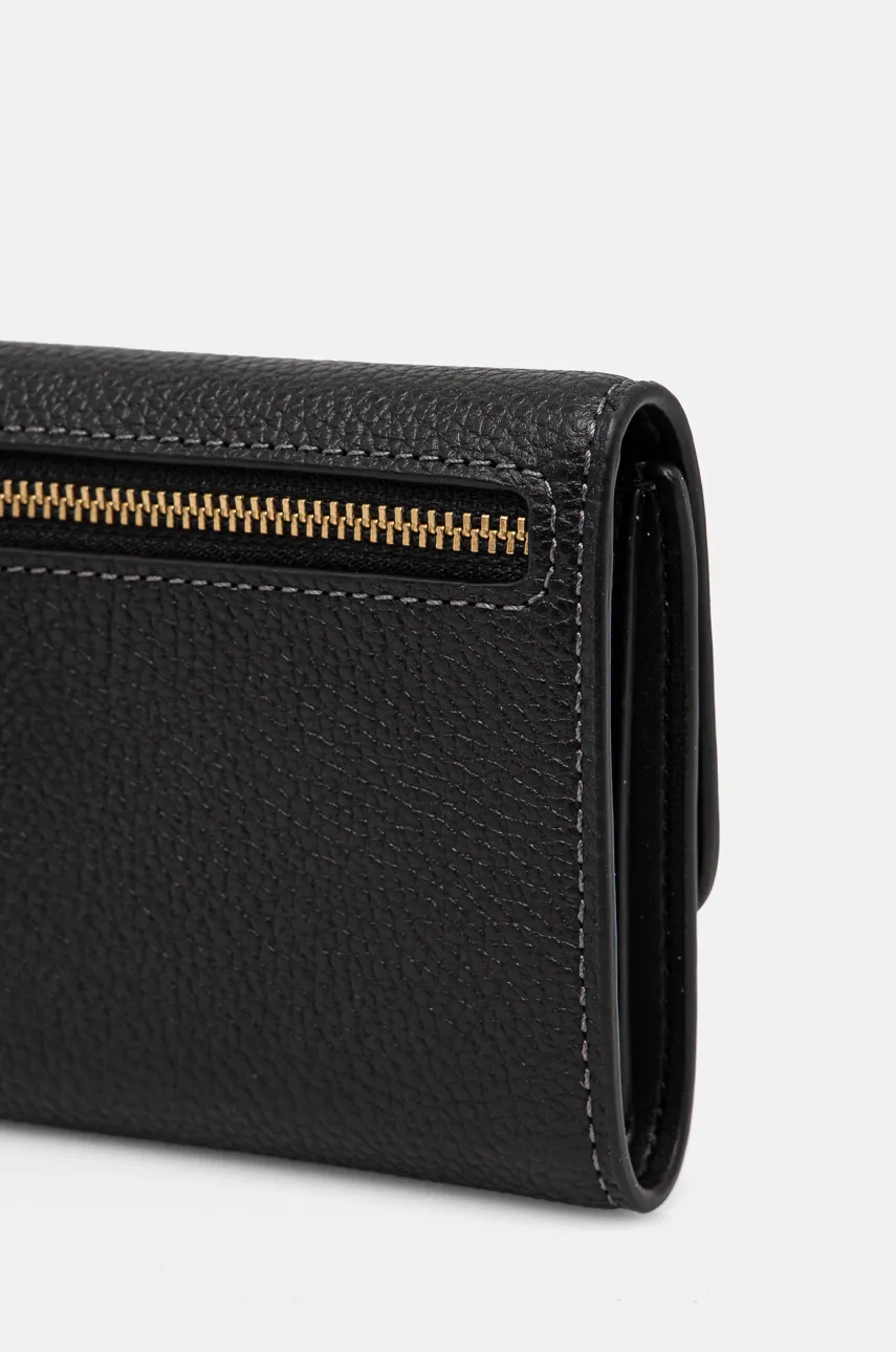 Кожаный кошелек Coach женский цвет чёрный CAO13 Кожаный кошелек Coach женский цвет чёрный CAO13