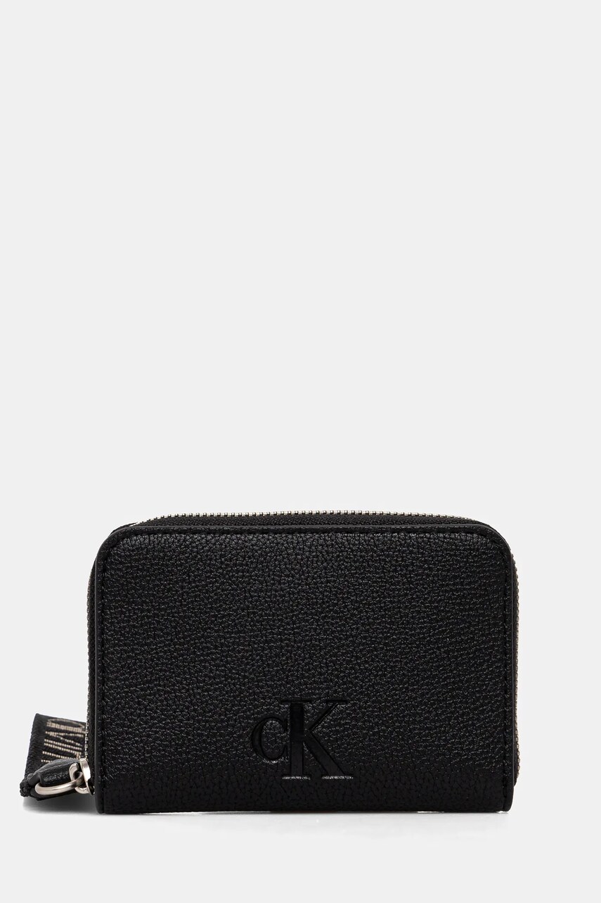 Levně Peněženka Calvin Klein Jeans černá barva, LV04K1024G