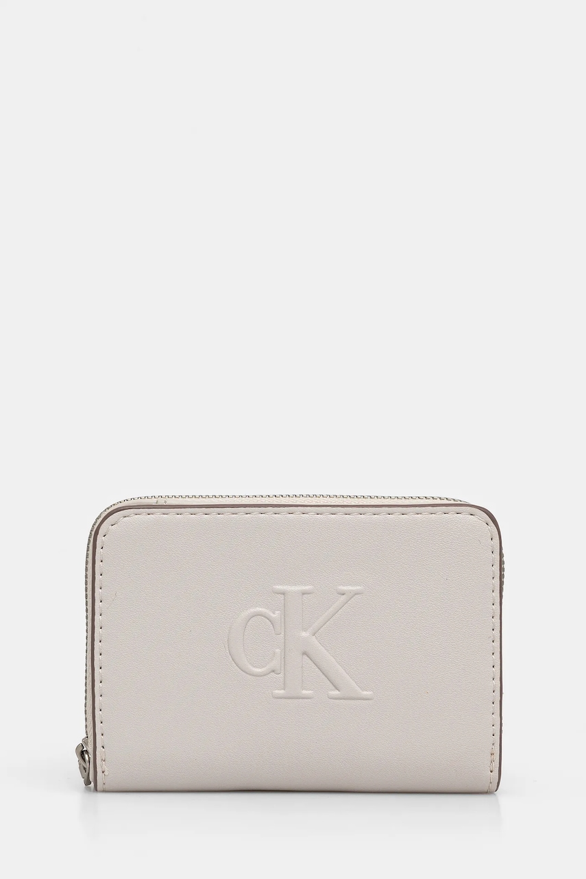 

Портмоне Calvin Klein Jeans дамски в бежово LV04K1004G, Бежов