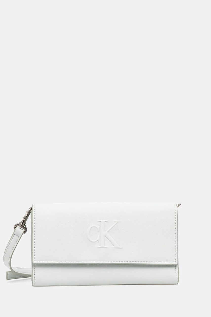 Levně Kabelka Calvin Klein Jeans tyrkysová barva, LV04K1006G