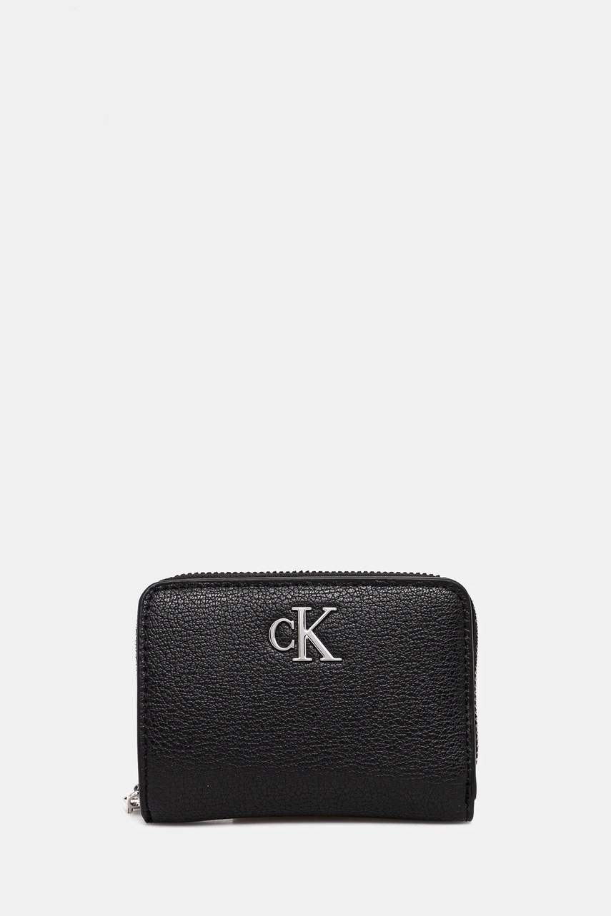 Levně Peněženka Calvin Klein Jeans černá barva, LV04K1009G