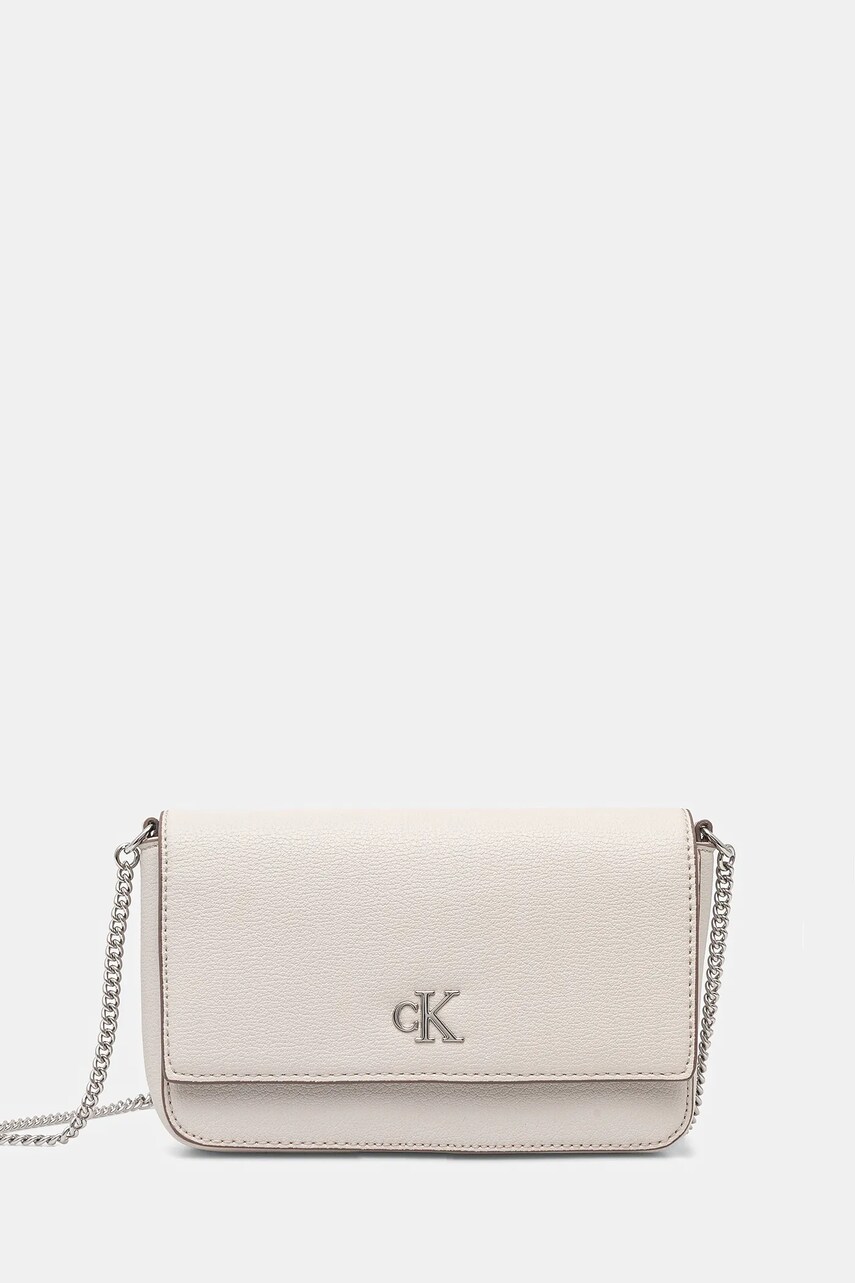 Levně Kabelka Calvin Klein Jeans béžová barva, LV04K1027G