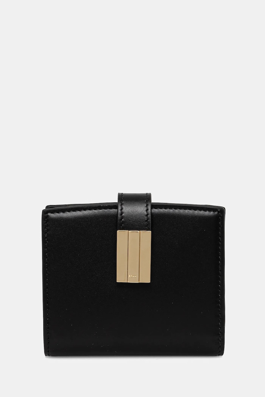 Bally portofel de piele femei, culoarea negru, WLW01N