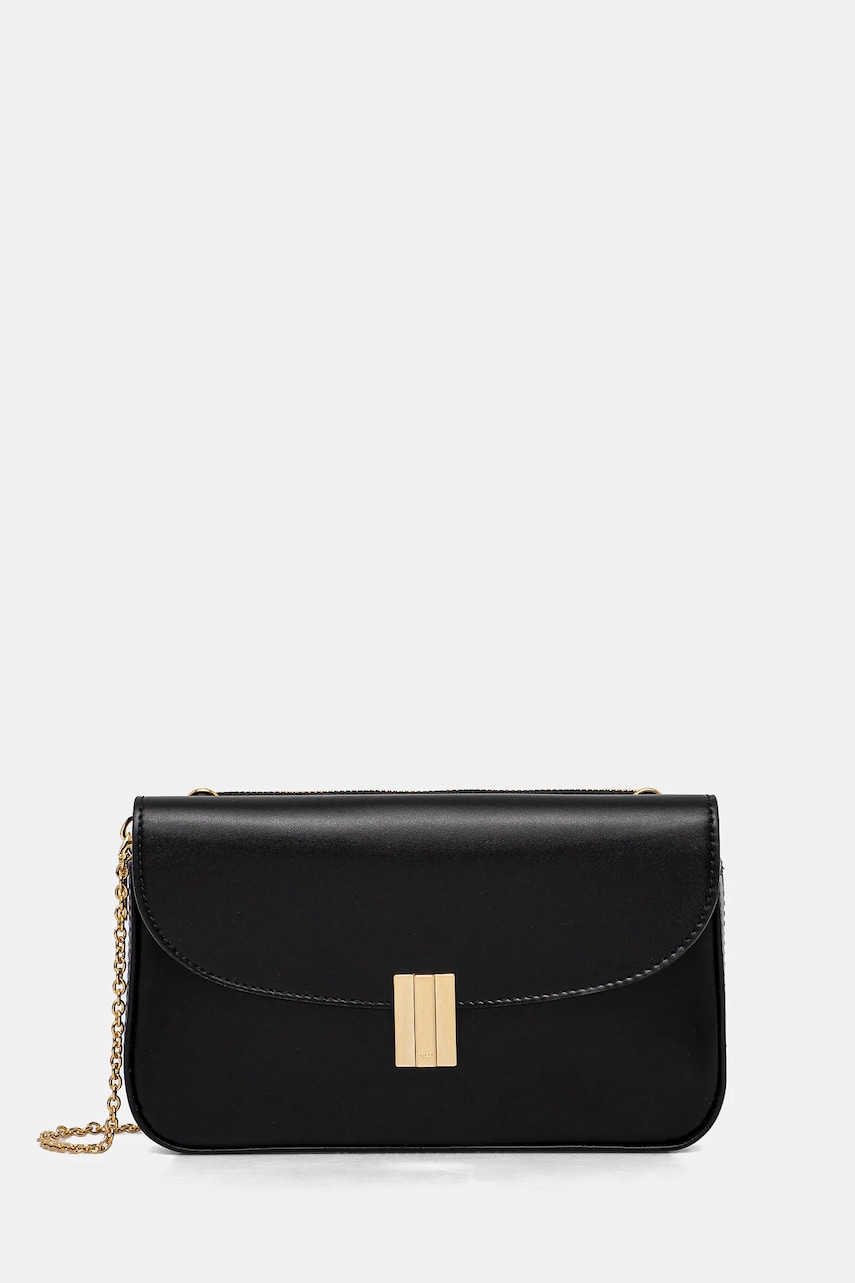 Bally geantă de piele culoarea negru, WLO06Z Bally geantă de piele culoarea negru, WLO06Z