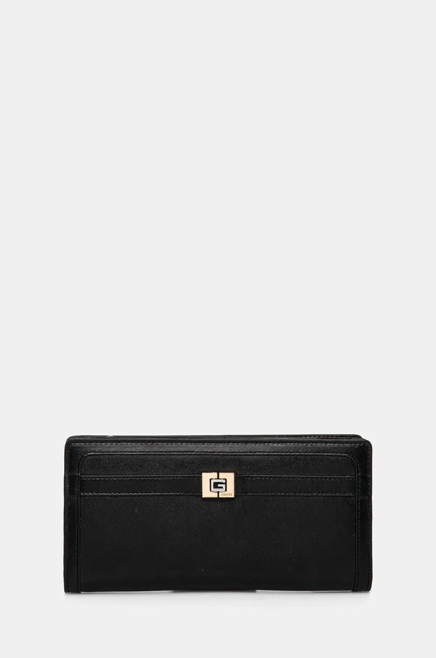 Kožená peněženka Guess černá barva, RW1718 P5101