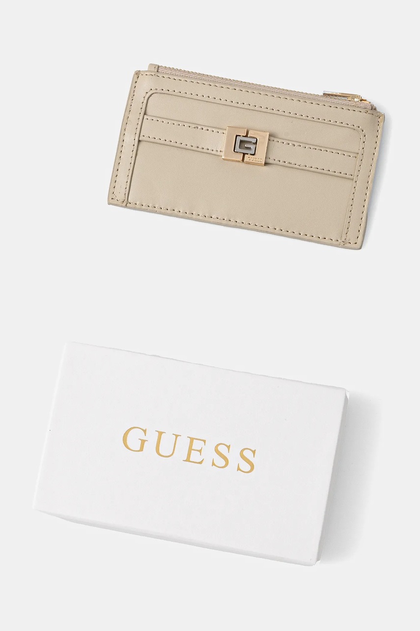 Guess bőr pénztárca bézs, női, RW1720 P5101 termék 2. képe
