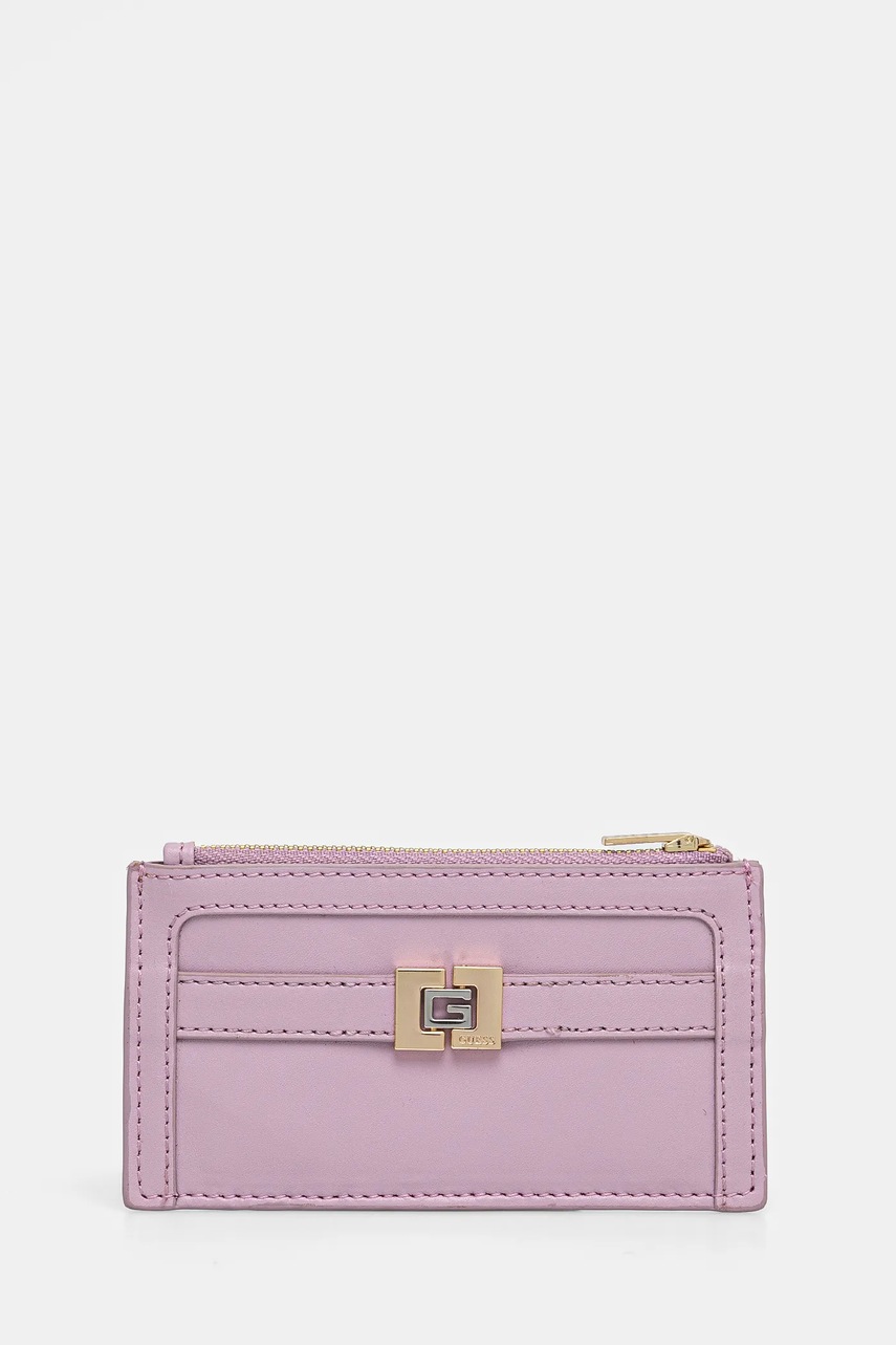 

Кожен портфейл Guess, Виолетов