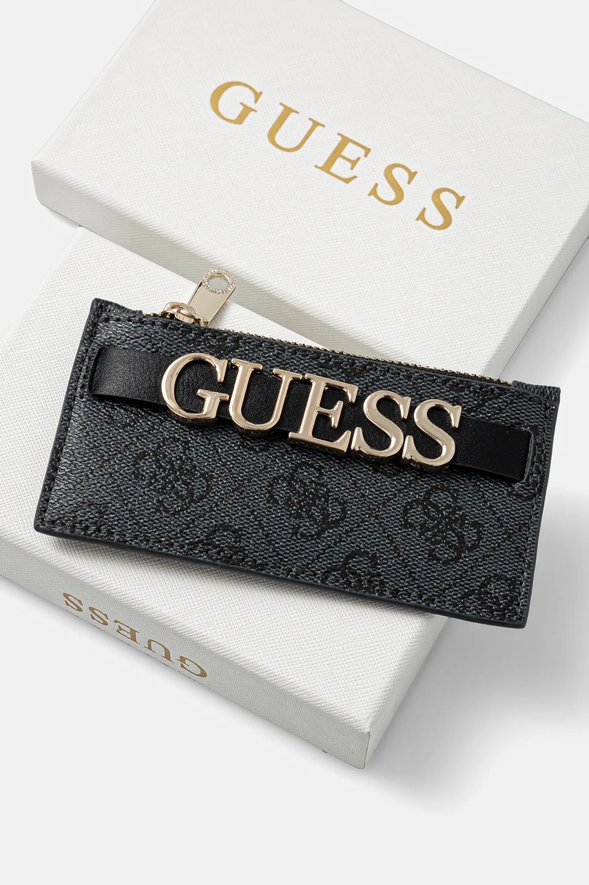 Θήκη για κάρτες Guess ZAMIRA χρώμα: γκρι, RW1728 P5201 φωτογραφία