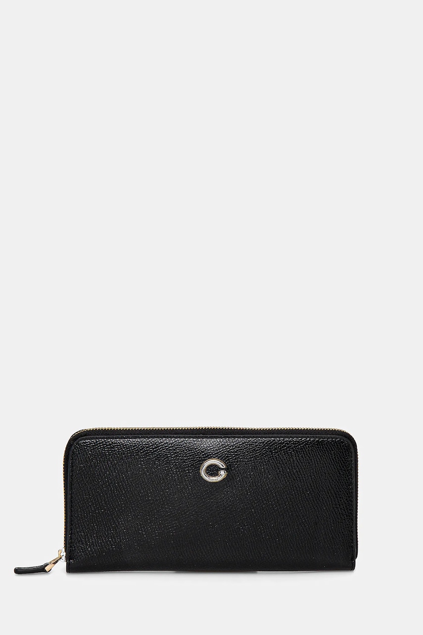 Levně Kožená peněženka Guess černá barva, RW1760 P5201