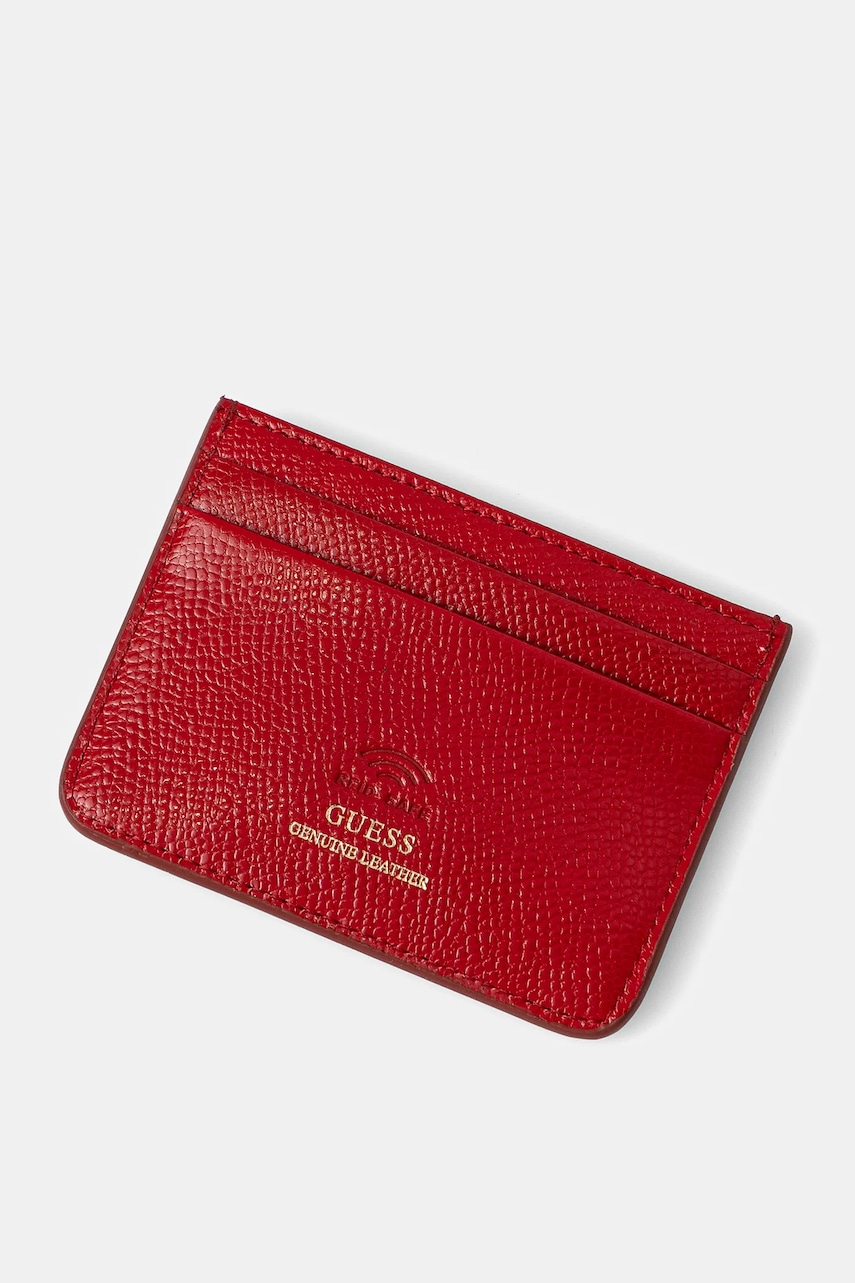 Кожаный чехол на карты Guess цвет красный RW1762 P5201 Кожаный чехол на карты Guess цвет красный RW1762 P5201