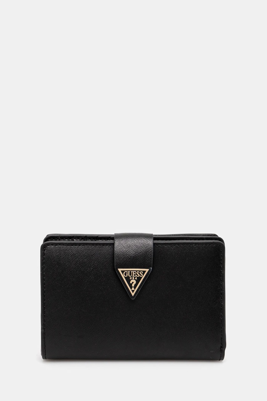 Levně Kožená peněženka Guess MIRIAM černá barva, RW1772 P5201
