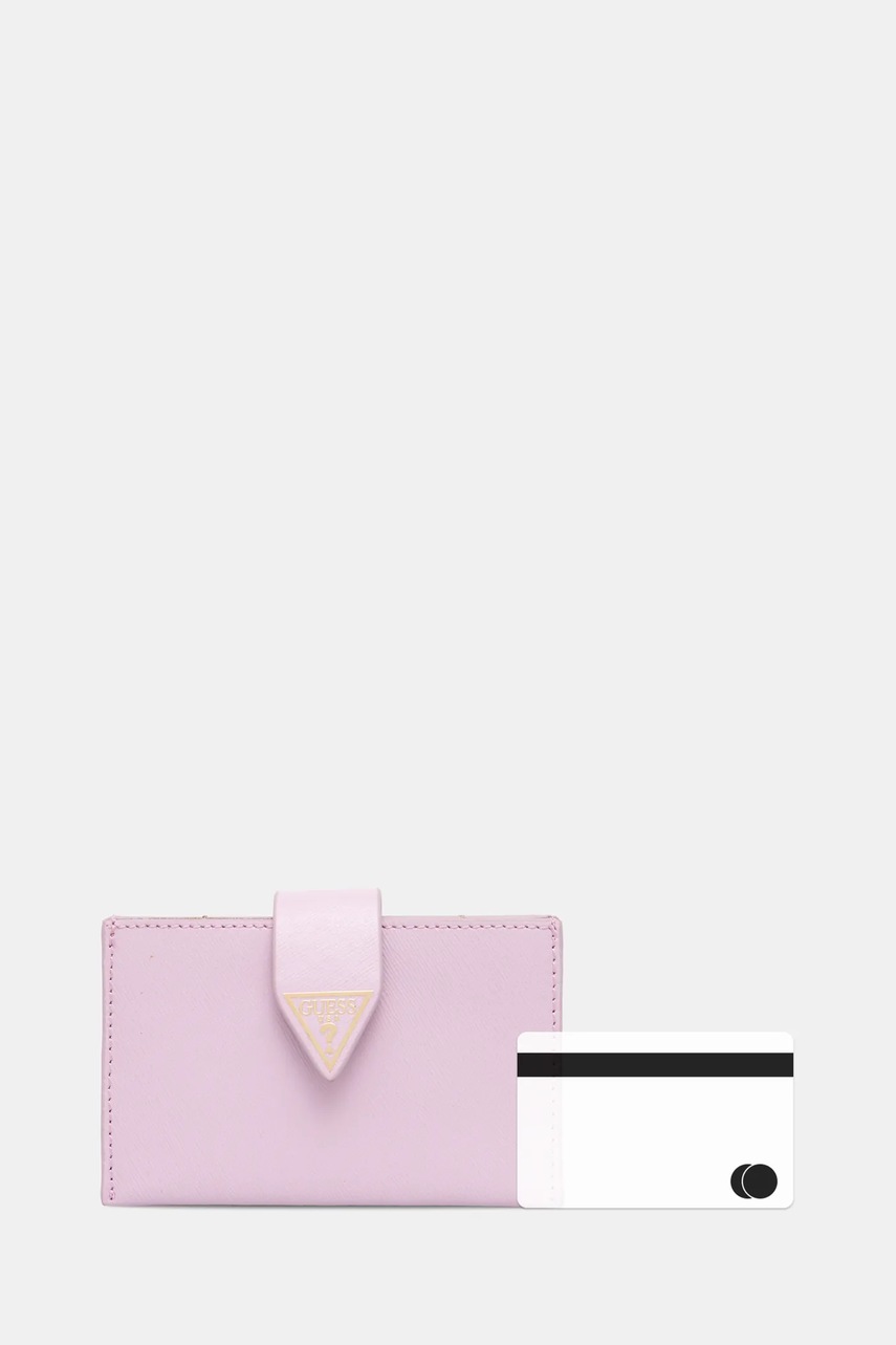 Δερμάτινο πορτοφόλι Guess MIRIAM γυναικείο, χρώμα: μοβ, RW1773 P5201 φωτογραφία