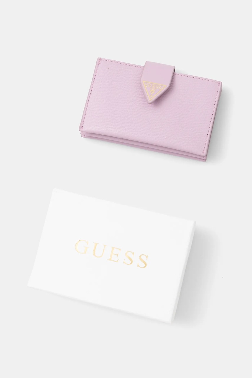 Δερμάτινο πορτοφόλι Guess MIRIAM γυναικείο, χρώμα: μοβ, RW1773 P5201 φωτογραφία