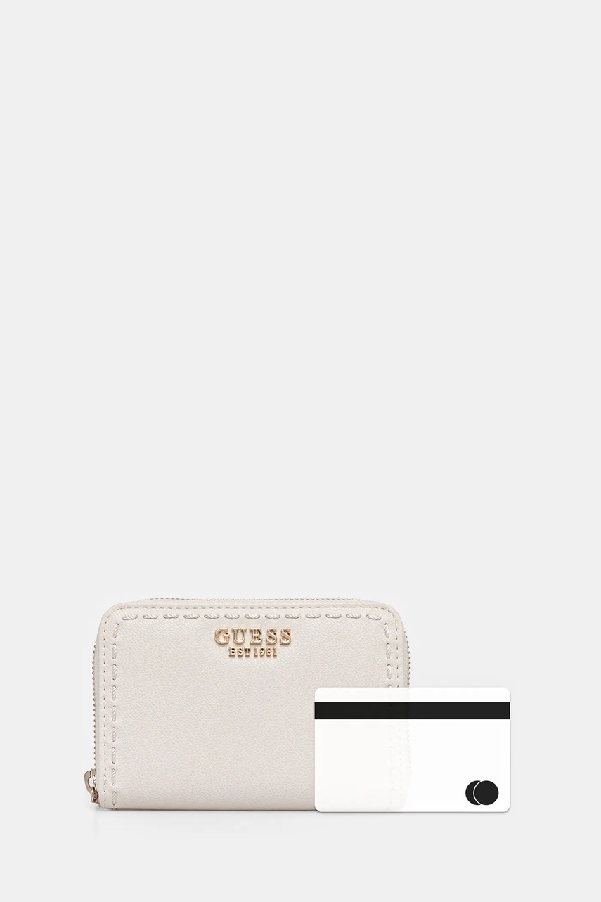 Гаманець Guess NASTRA жіночий колір бежевий SWBG96 37140 