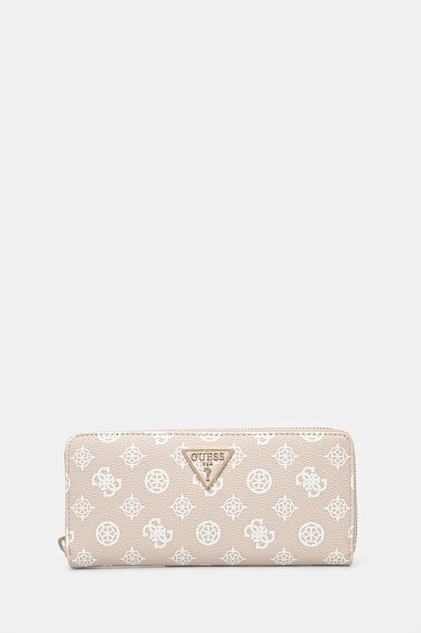 Levně Peněženka Guess LAUREL béžová barva, SWPG85 00146