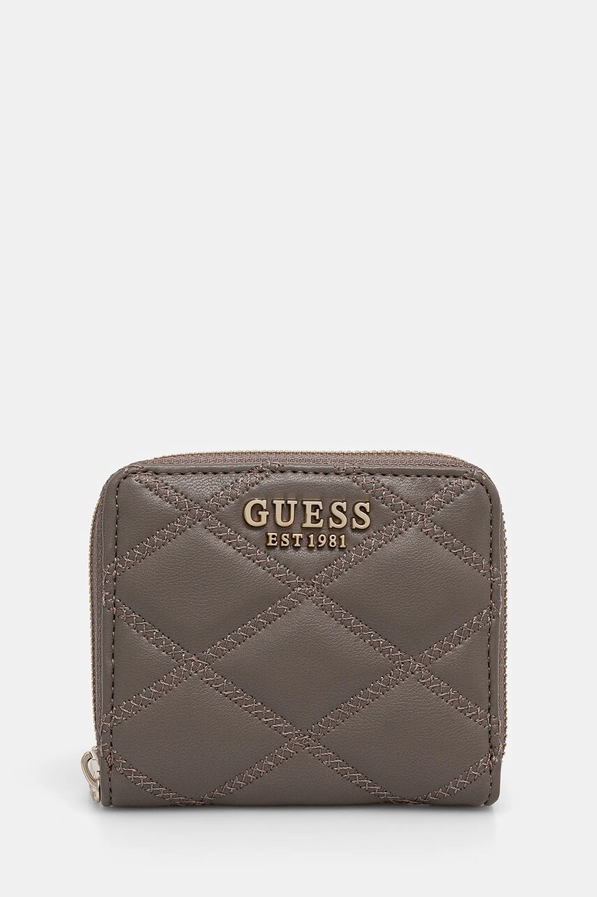 Levně Peněženka Guess TAMSIN hnědá barva, SWQG96 32137