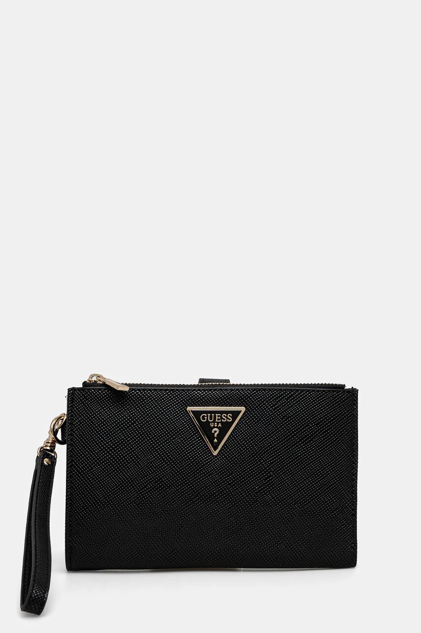 Peněženka Guess LAUREL černá barva, SWZG85 00157
