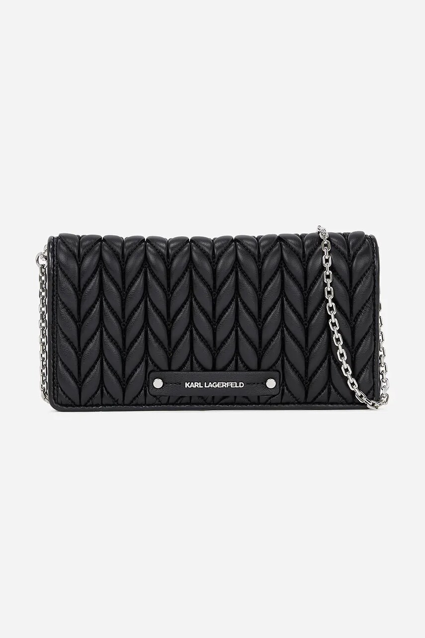 Karl Lagerfeld portofel femei, culoarea negru, A2W32027