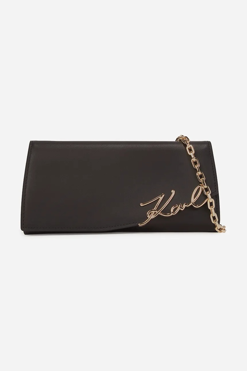 Karl Lagerfeld portofel de piele femei, culoarea negru, A2W32033 Karl Lagerfeld portofel de piele femei, culoarea negru, A2W32033