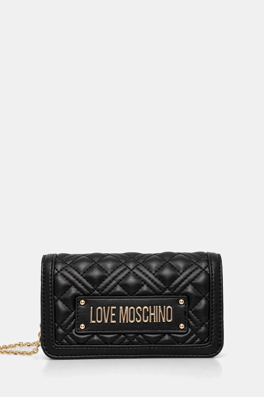 Love Moschino poseta culoarea negru, JC5681PP0MLA0000