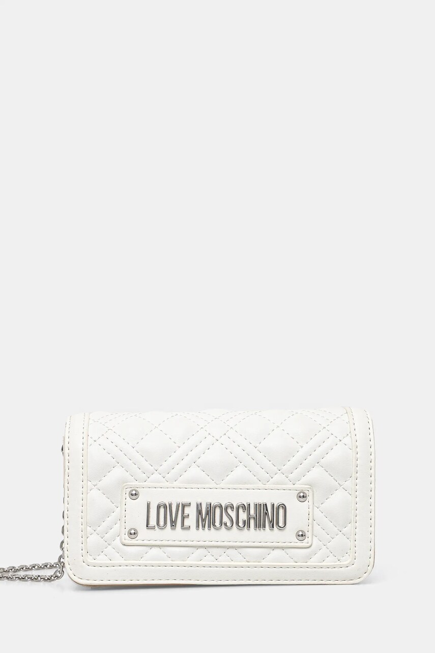 Love Moschino poseta culoarea alb, JC5681PP0MLA0100