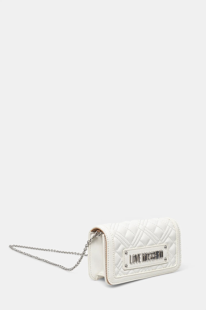 Клатч Love Moschino цвет белый JC5681PP0MLA0100 Клатч Love Moschino цвет белый JC5681PP0MLA0100