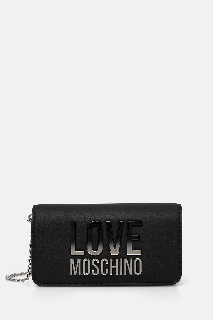 Love Moschino poseta culoarea negru, JC5728PP0MKD000B