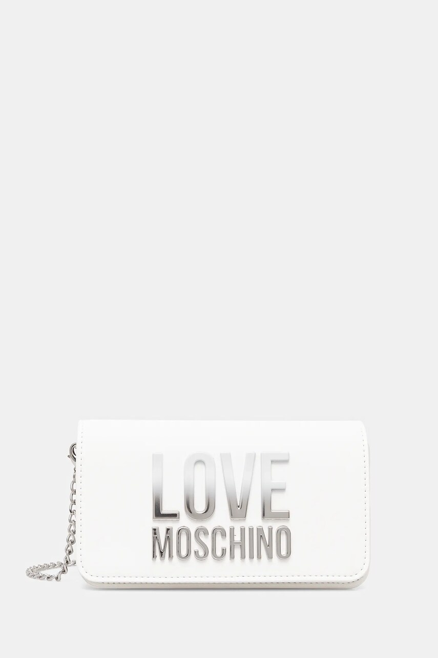 Love Moschino poseta culoarea alb, JC5728PP0MKD0100