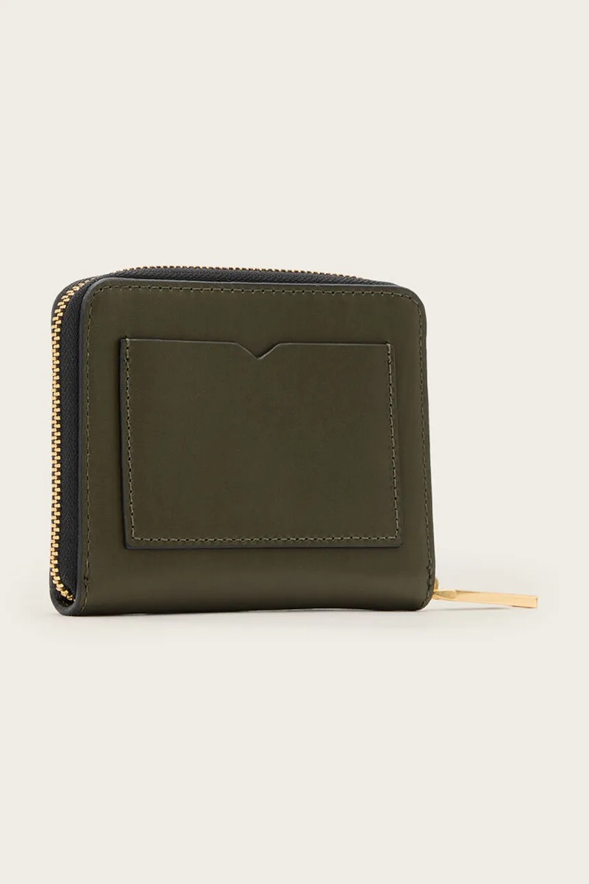 AllSaints bőr pénztárca LENA HEX zöld, női, W130XC termék 2. képe