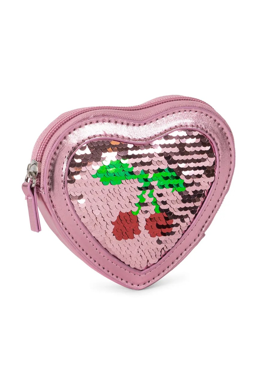 Детский кошелек Konges Sløjd TUT HEART SEQUIN WALLET для девочки цвет розовый KS102876