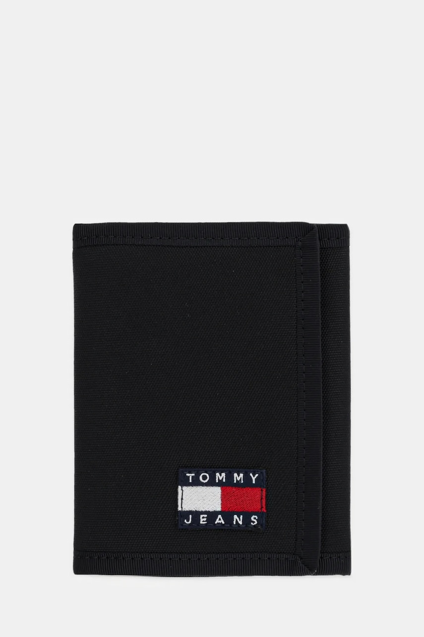 Tommy Jeans portofel bărbați, culoarea negru, AM0AM13269