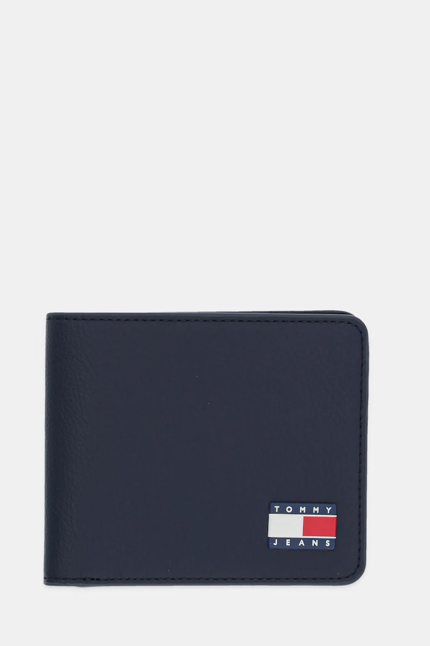 Tommy Jeans portofel barbati, culoarea albastru marin, AM0AM13371 Tommy Jeans portofel barbati, culoarea albastru marin, AM0AM13371