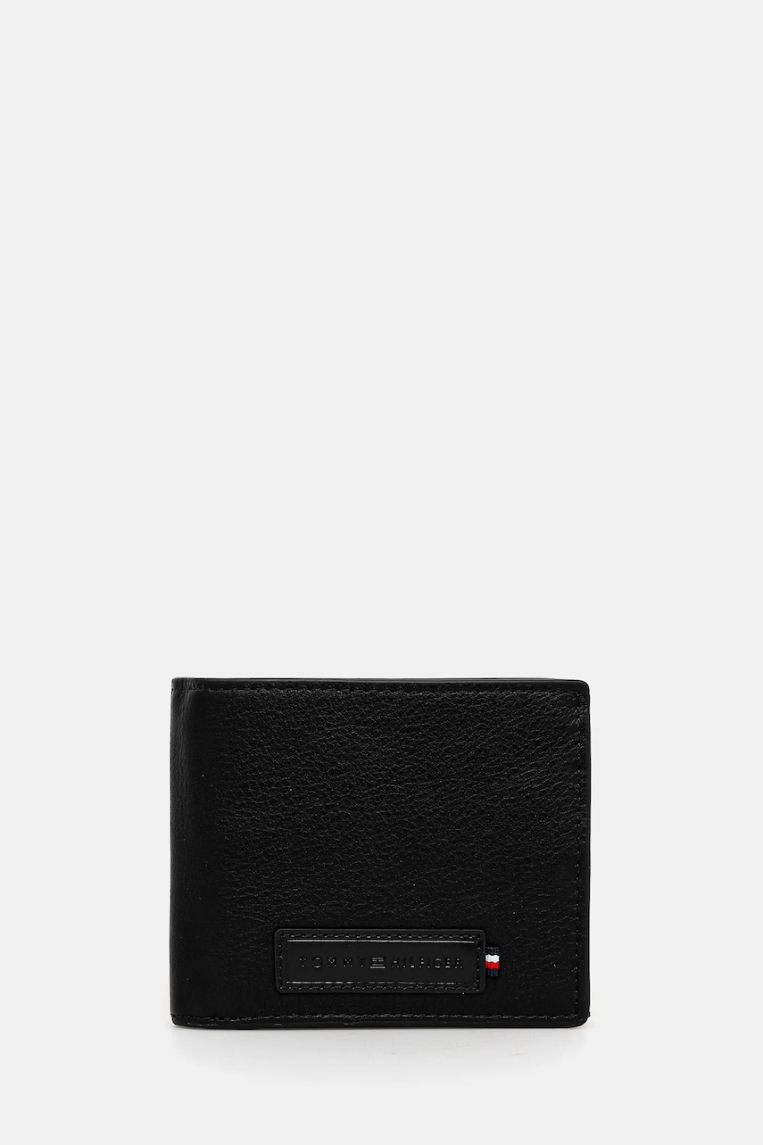 

Кожен портфейл Tommy Hilfiger мъжки в черно AM0AM13033, Черен