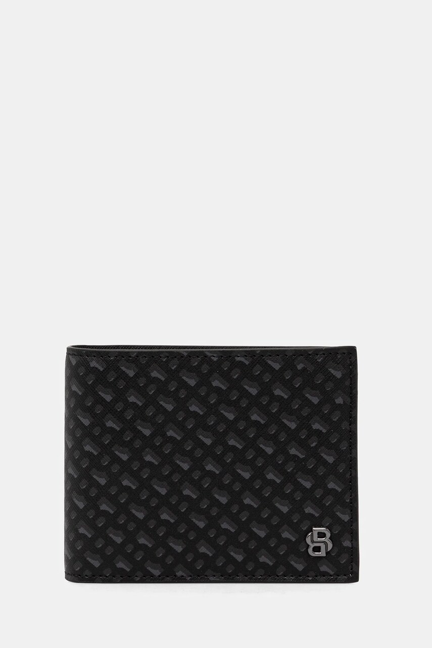 BOSS portofel de piele barbati, culoarea negru, 50536773