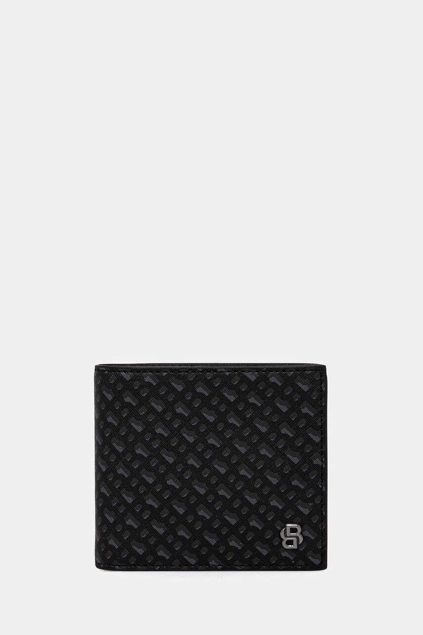 BOSS portofel de piele barbati, culoarea negru, 50536776