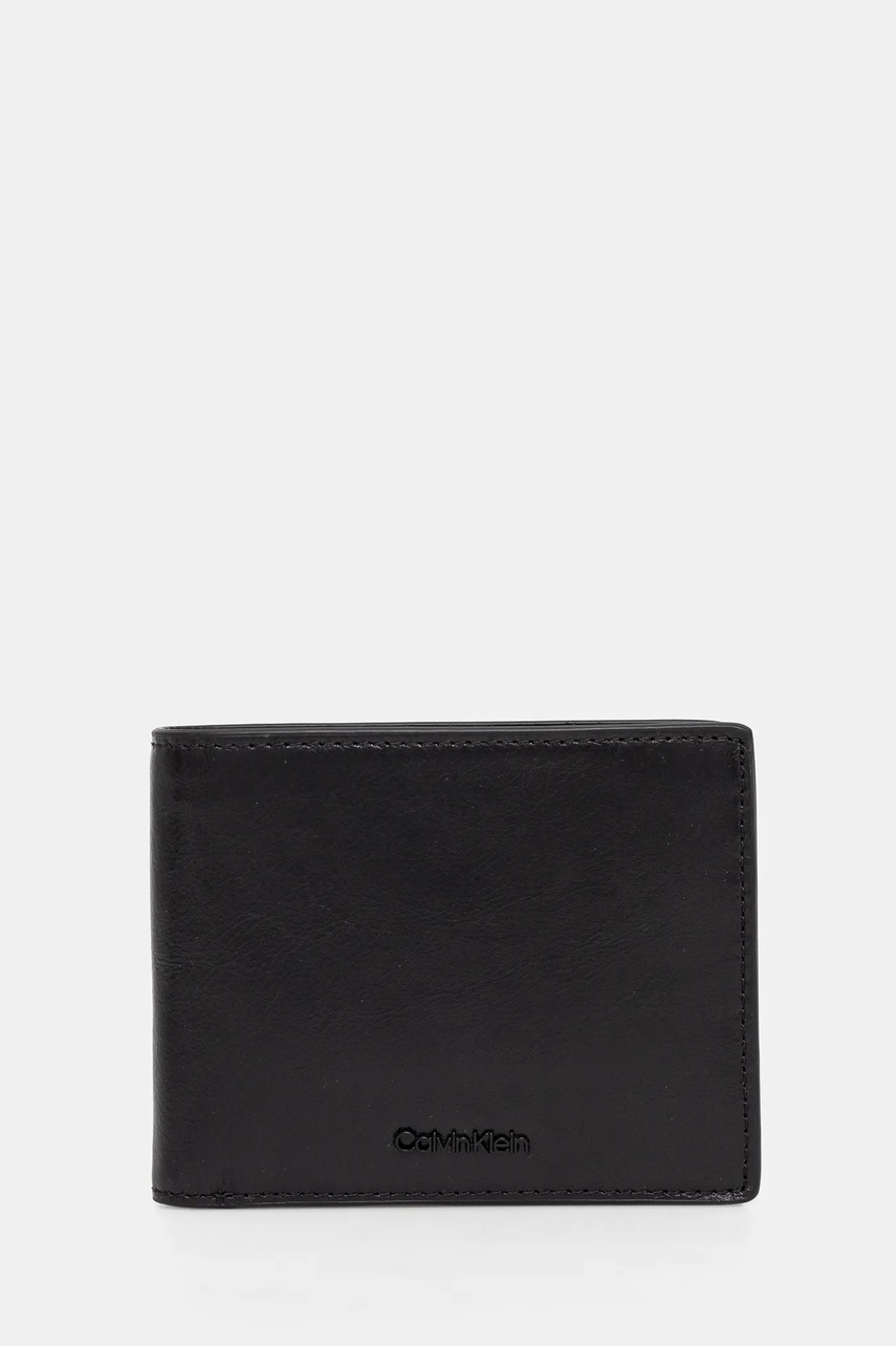 

Кожен портфейл Calvin Klein мъжки в черно K50K512700, Черен