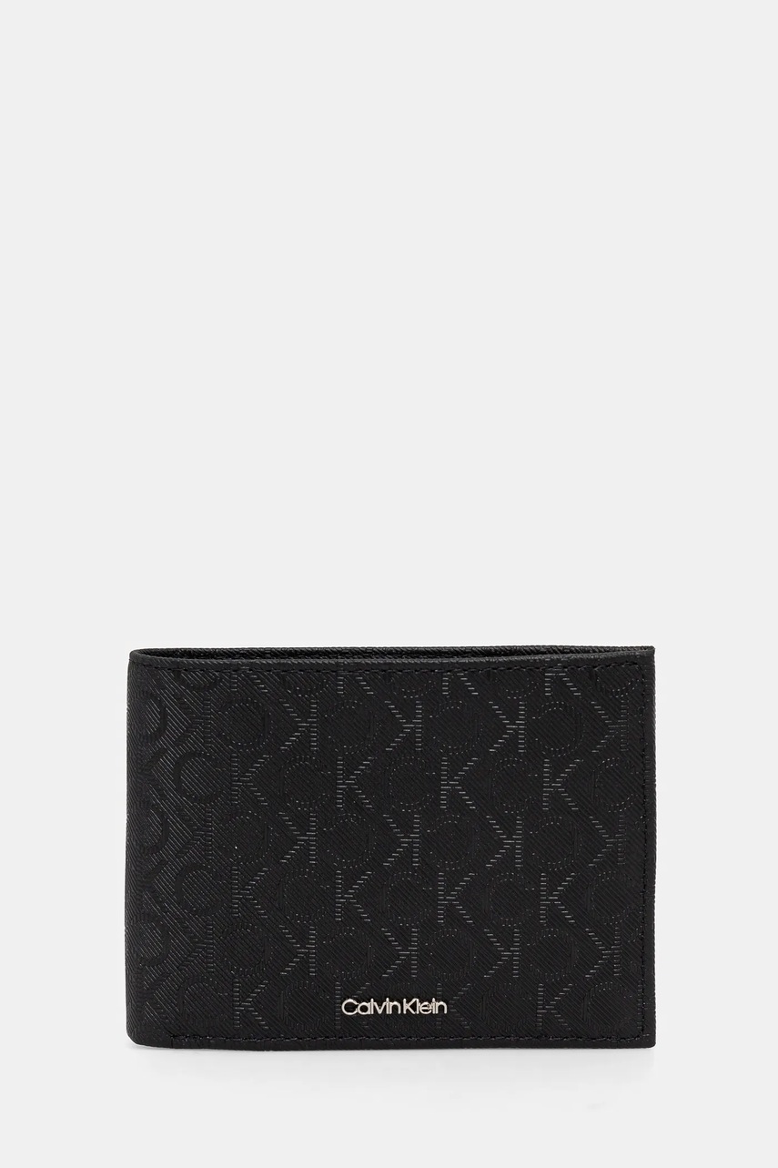 

Кожен портфейл Calvin Klein мъжки в черно K50K512703, Черен
