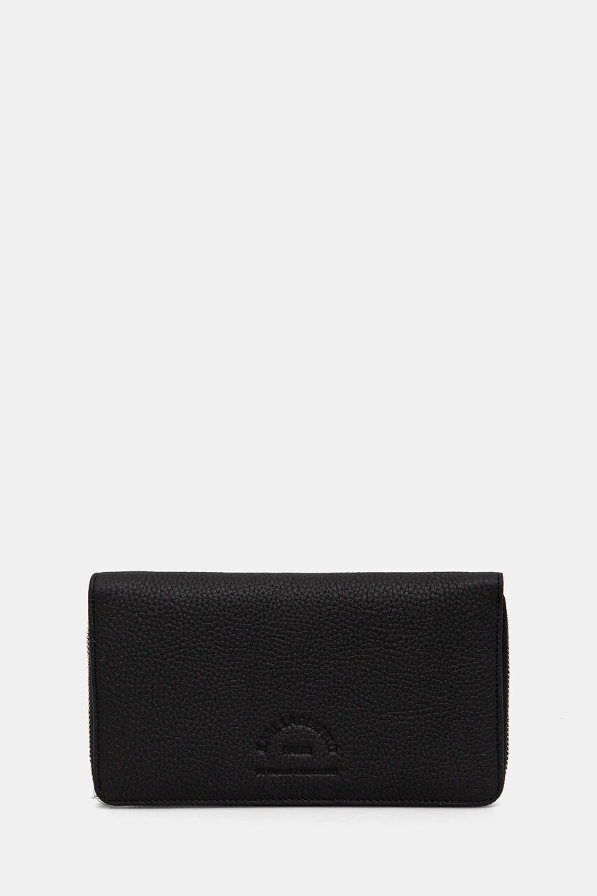 Karl Lagerfeld portofel de piele barbati, culoarea negru, 552451.815423