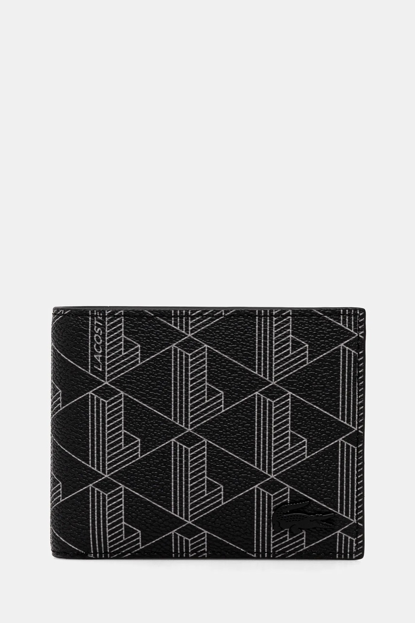 Lacoste portofel barbati, culoarea negru, NH4844LX