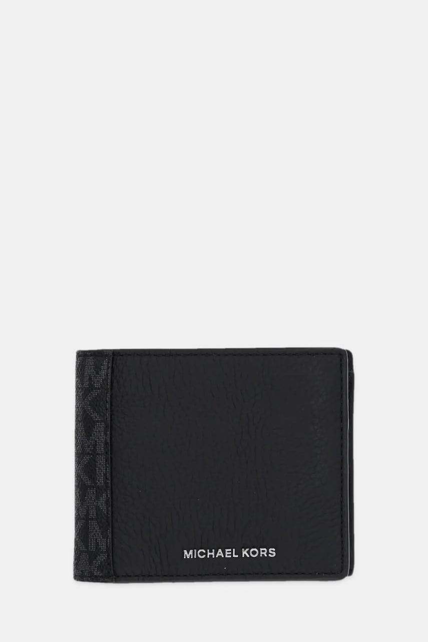 Michael Kors portofel de piele barbati, culoarea negru, 39R5LHDF3O