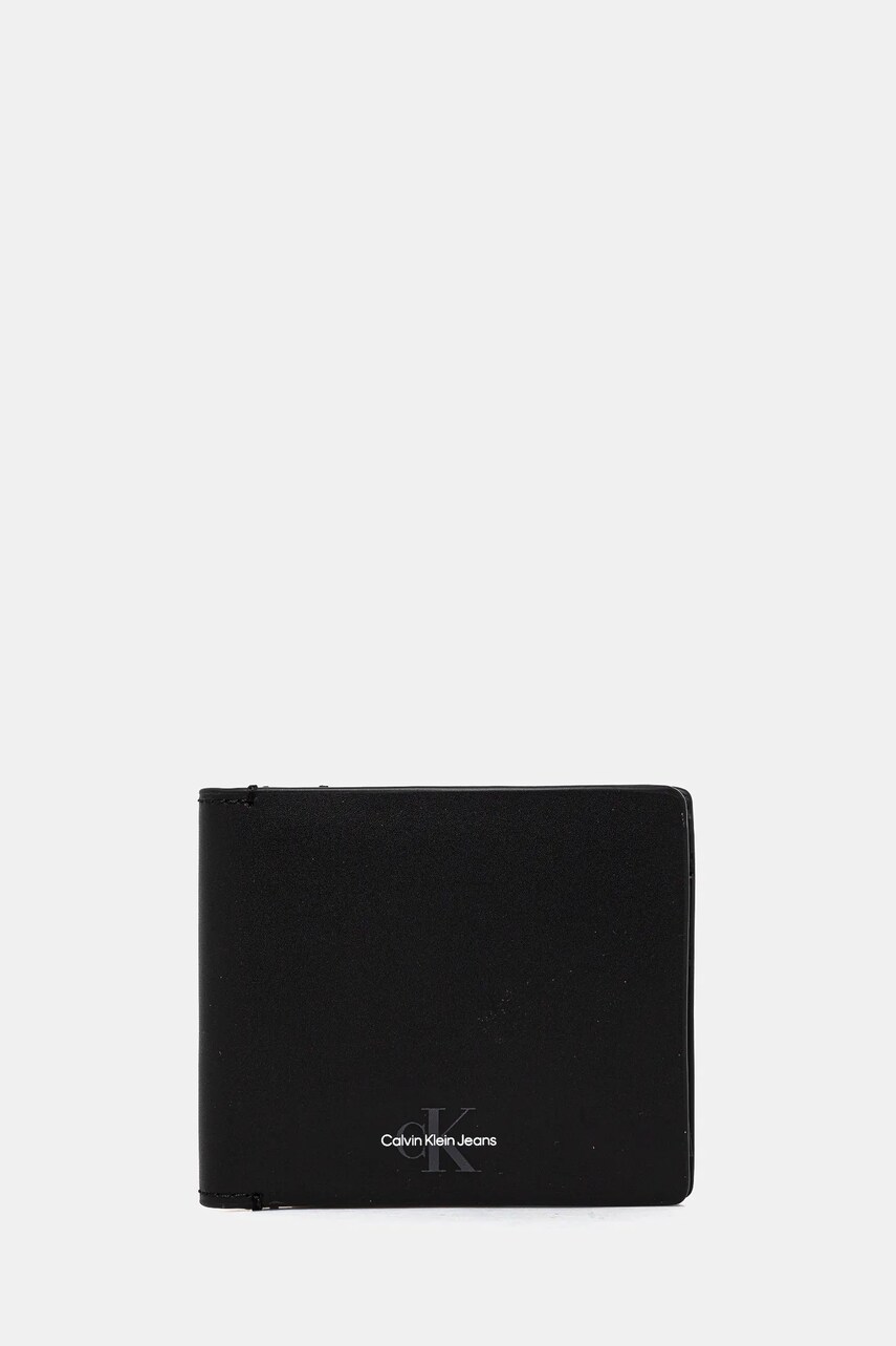 Levně Peněženka Calvin Klein Jeans černá barva, K50K513179