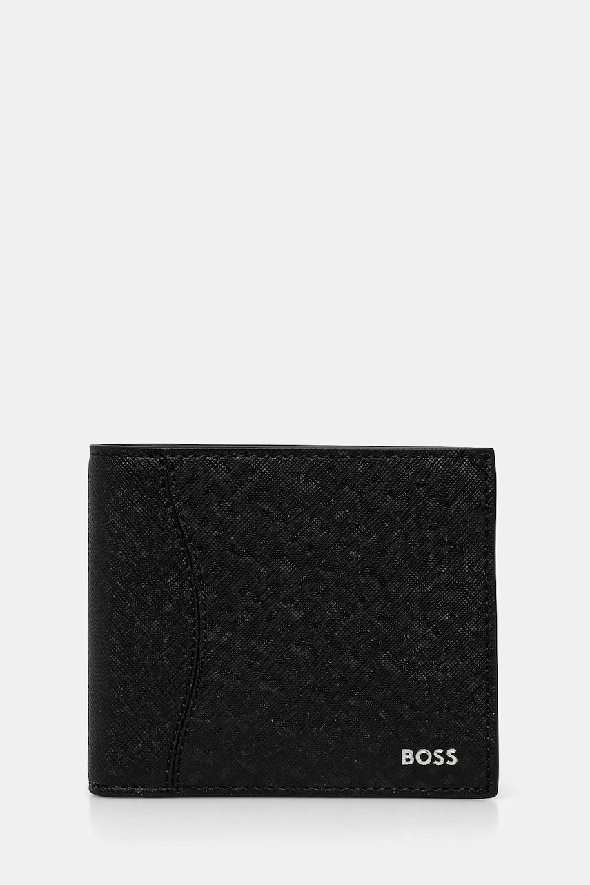 BOSS portofel de piele barbati, culoarea negru, 50542388 BOSS portofel de piele barbati, culoarea negru, 50542388